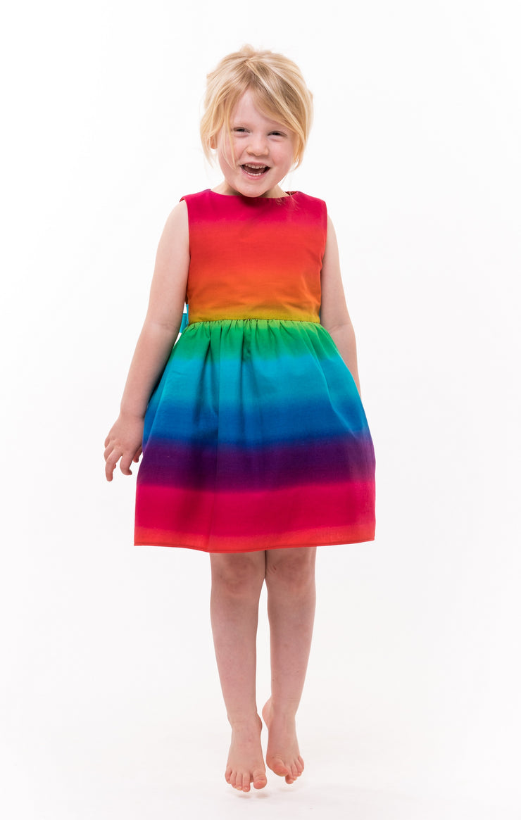 SALE Girls Rainbow Party Dress – The Little Cloth Shop