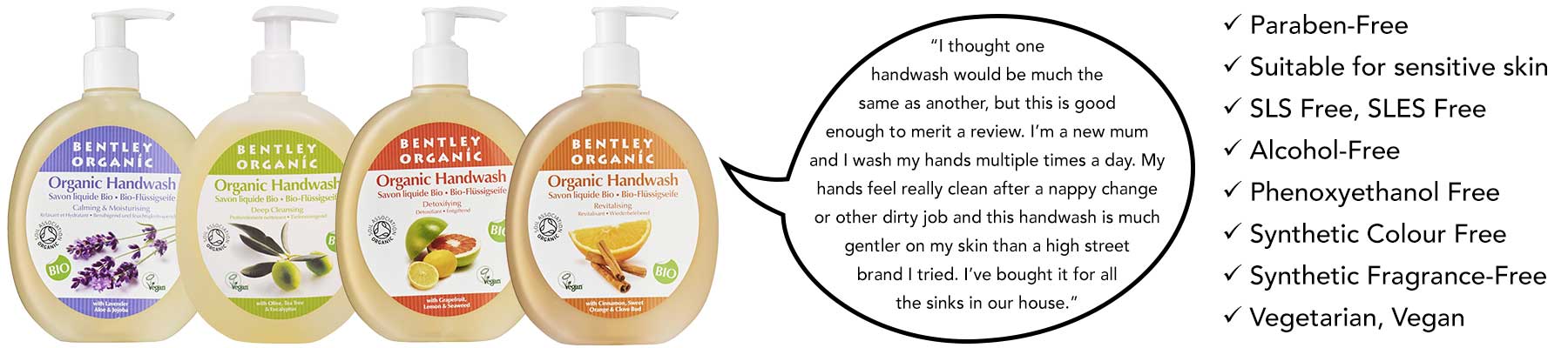 Bentley Organic Hand Washes