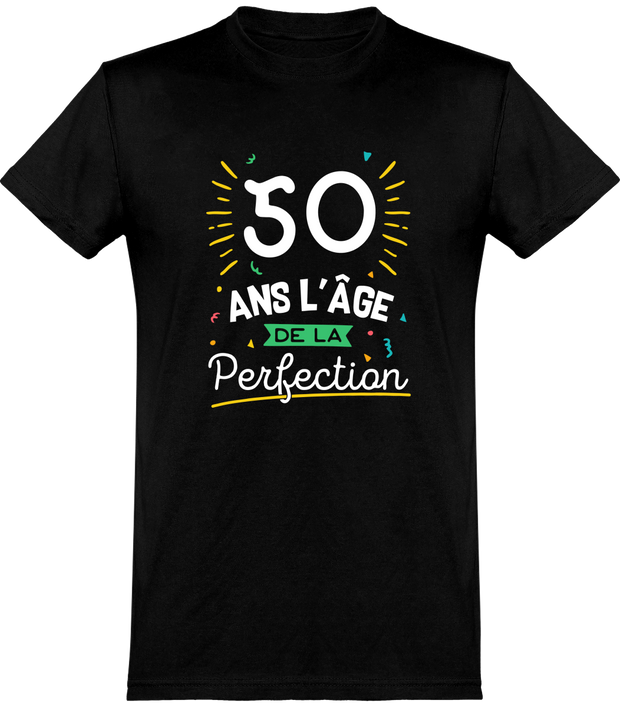 50 Ans La Perfection T Shirt Humour Anniversaire Cadeau Tee Shirt 100 Coton