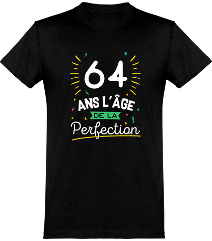 Cadeau Homme T Shirt Homme 64 Ans La Perfection Otshirt Fr