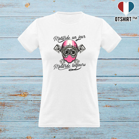 Cadeau Femme T Shirt Femme Motarde Un Jour Otshirt Fr