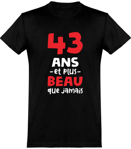 Cadeau Homme T Shirt Homme 43 Ans Et Plus Beau Otshirt Fr