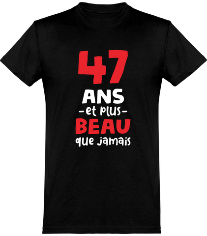 Cadeau Homme T Shirt Homme 47 Ans Et Plus Beau Otshirt Fr