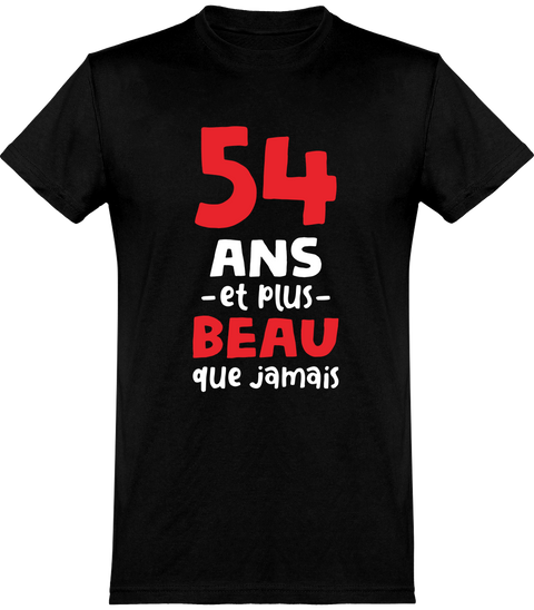 Cadeau Homme T Shirt Homme 54 Ans Et Plus Beau Otshirt Fr