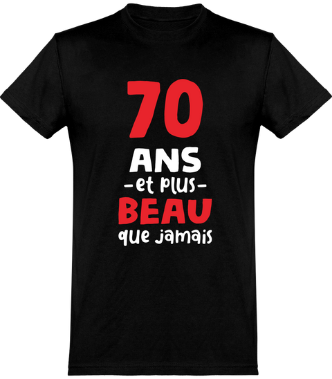 Cadeau Homme T Shirt Homme 70 Ans Et Plus Beau Otshirt Fr