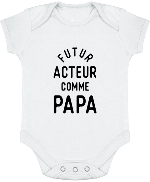 Cadeau Naissance Body Bebe Futur Acteur Comme Papa Otshirt Fr