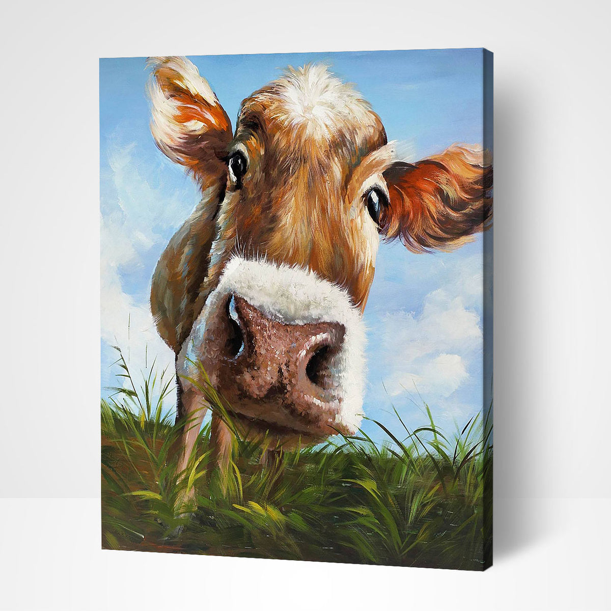 Cute Cow | Paint-By-Numbers DIY Kit | Paint By Numbers