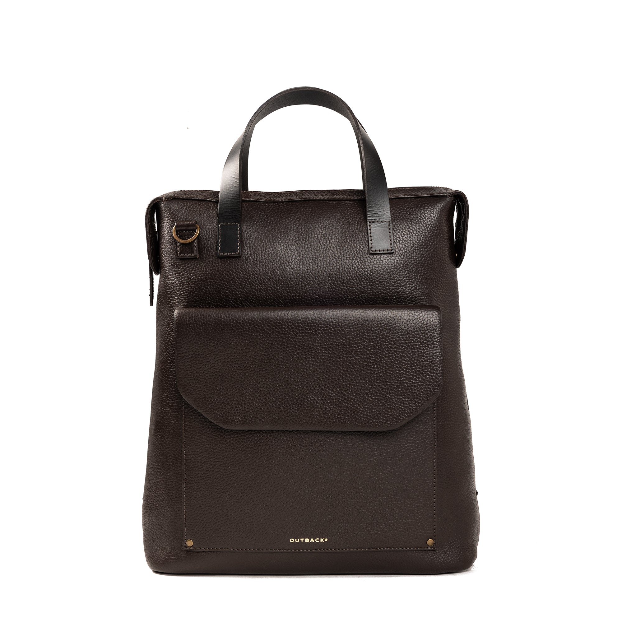 Leather Backpack Black Austin