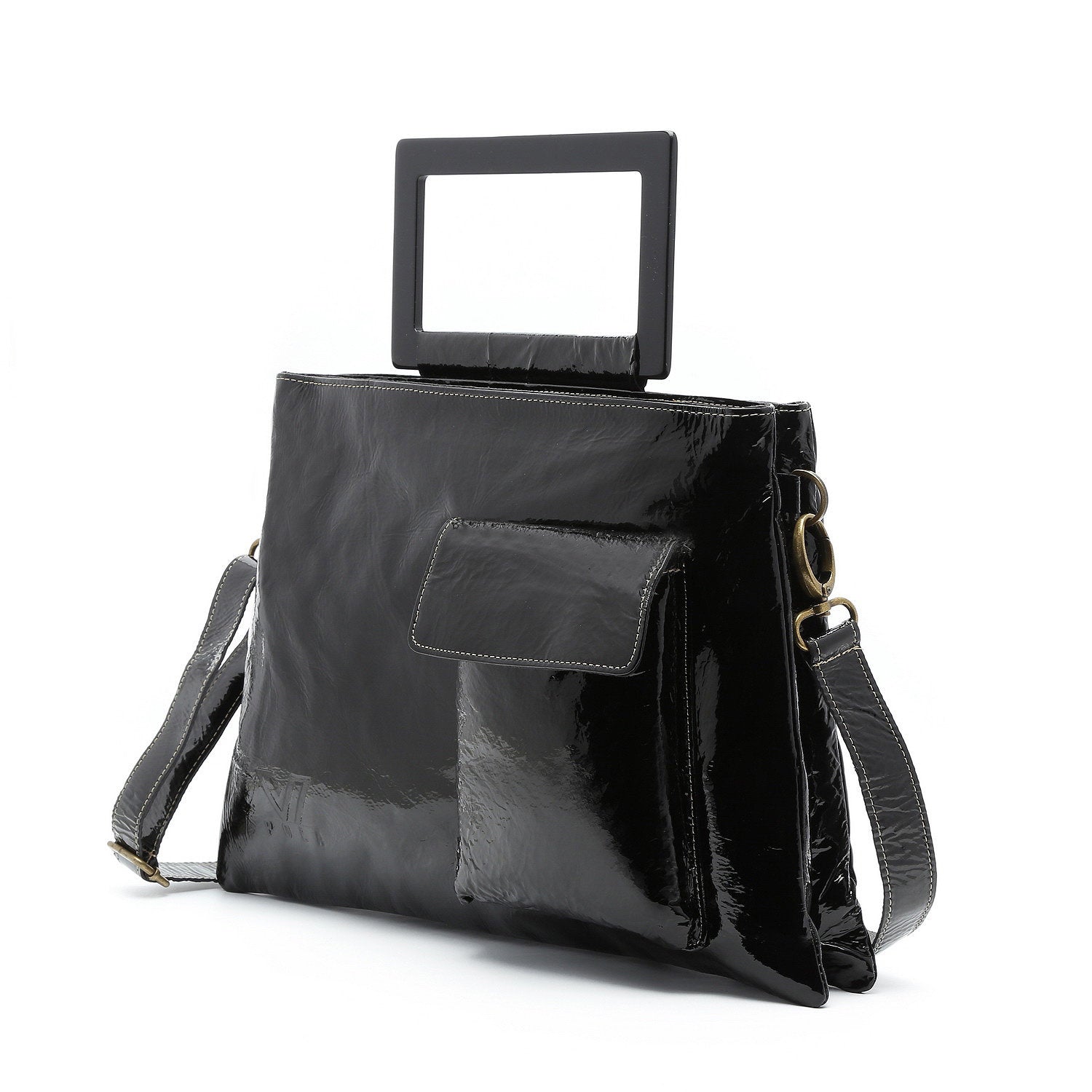 black school hand bag