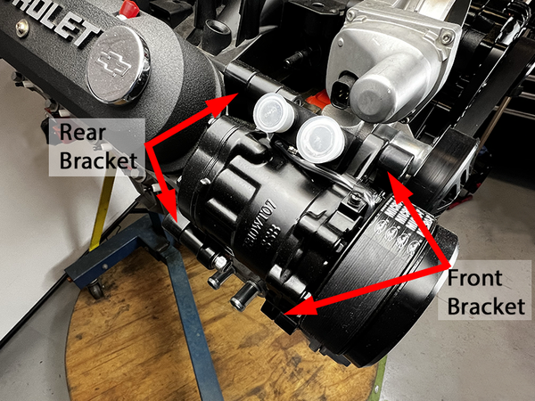 Serpentine Belt Kit Brackets front and rear