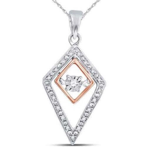 14kt diamond pendant