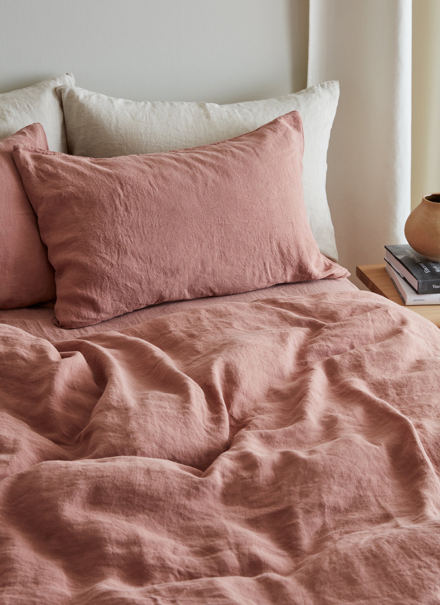 Linen Clay & Rust Pillowcases