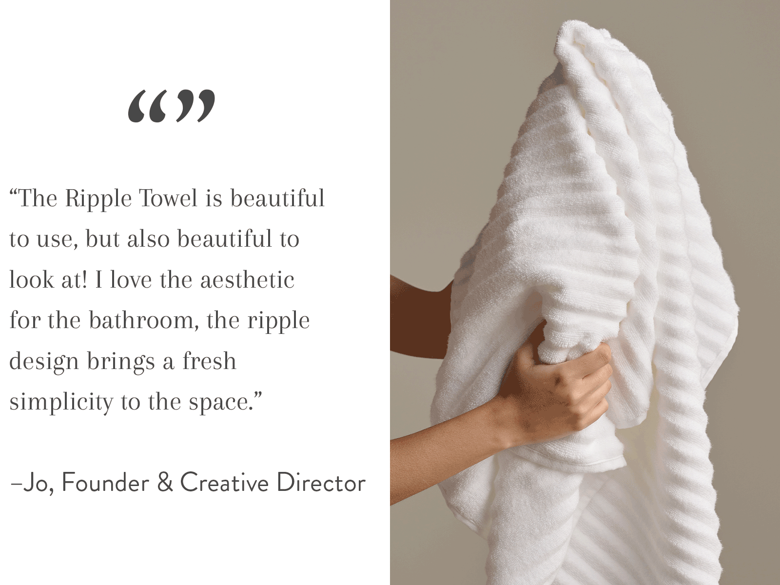 the ripple towel