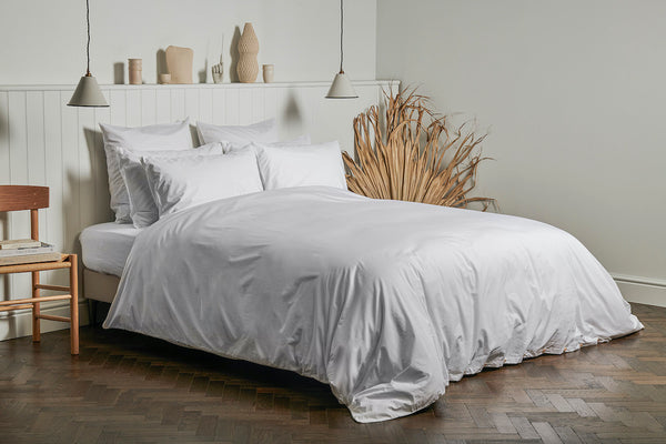 Classic Percale Cotton Bedding White