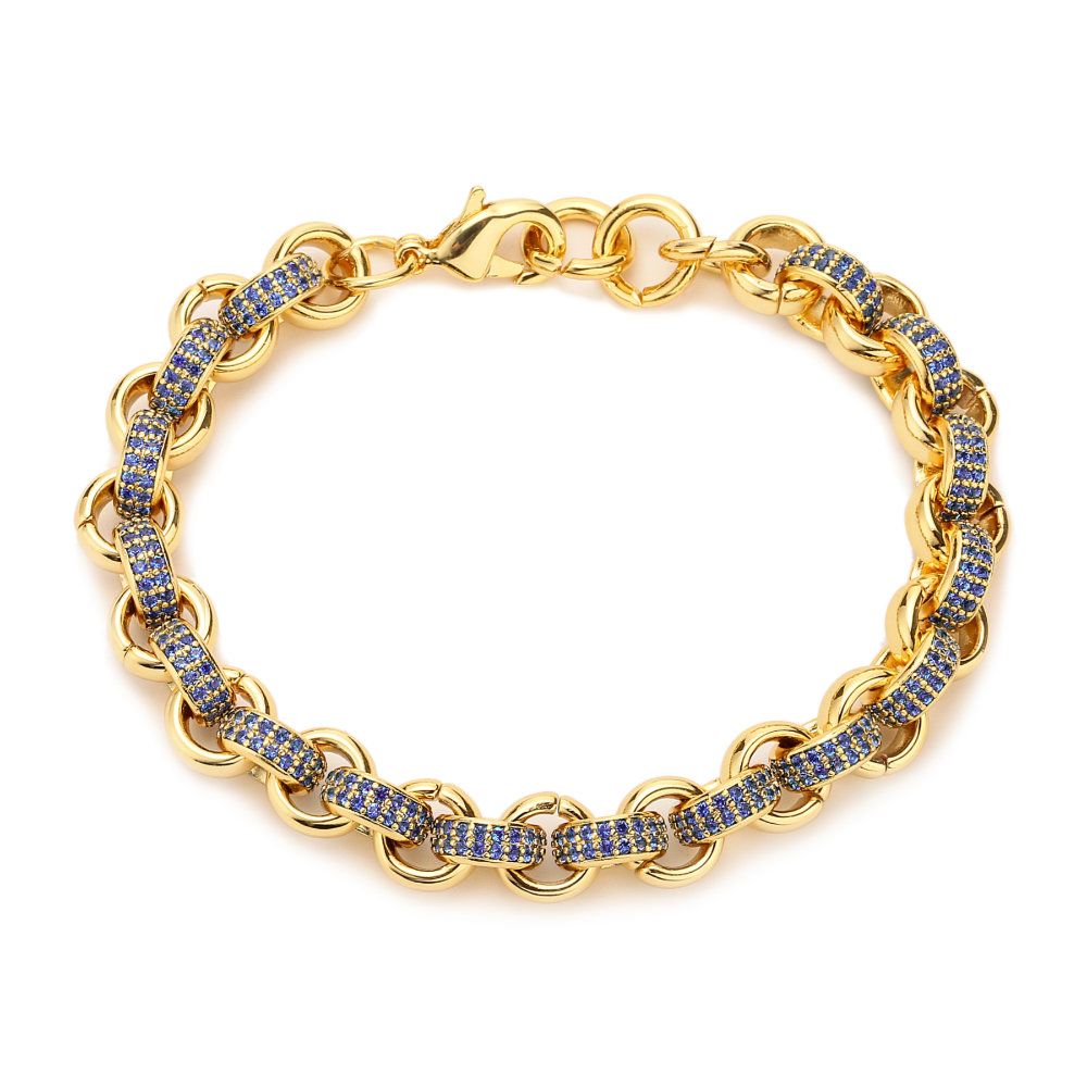 9ct Yellow Gold Silver Filled Garnet Belcher Bracelet – Shiels Jewellers