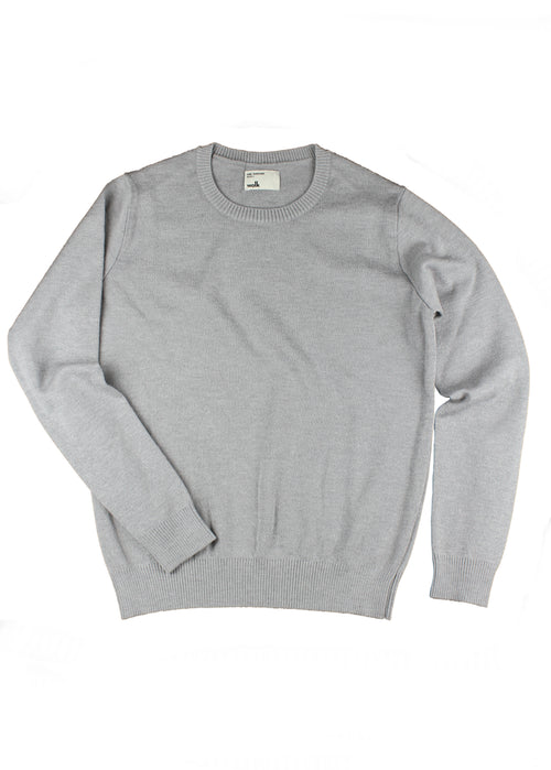 Derde Beperken Profeet Wolk - Merino wool sweater for men in light grey (no pilling, no sagging,  no shrinking)