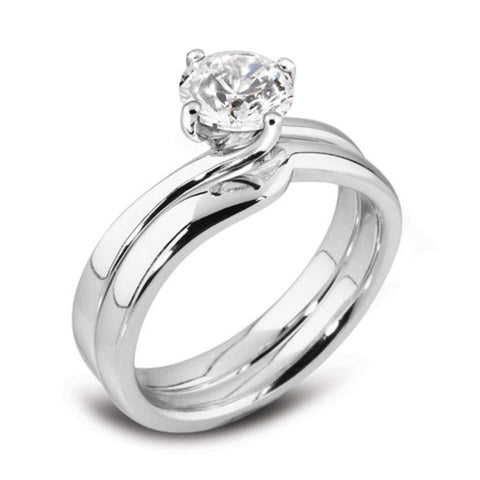 Diamond Set Wedding Band Ring