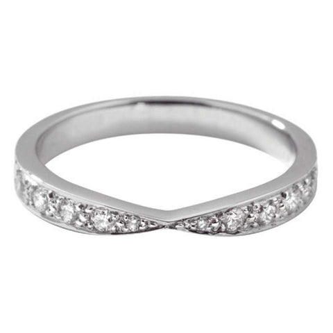 Diamond Set Wedding Band Ring