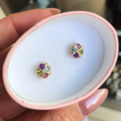 Gemstone earrings 