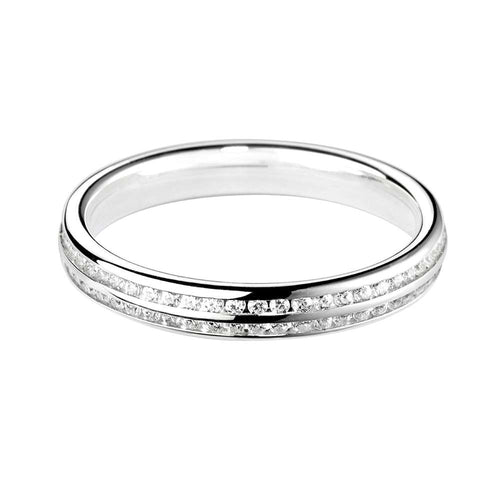 Diamond Set Wedding Band Ring