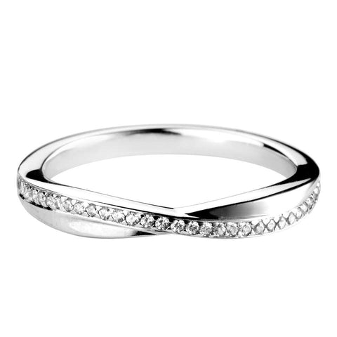 Diamond Set Wedding Band Ring