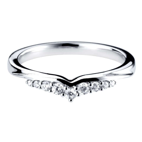 Diamond Set Wedding Band Ring