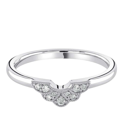 Diamond Set Wedding Band Ring