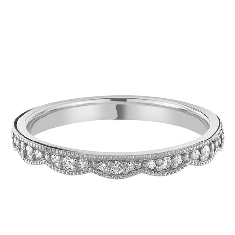 Diamond Set Wedding Band Ring