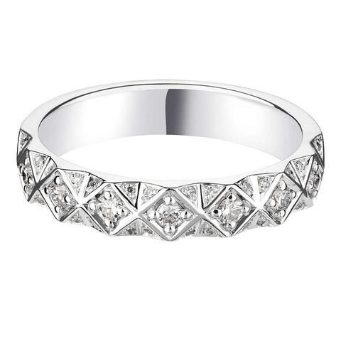 Diamond Set Wedding Band Ring