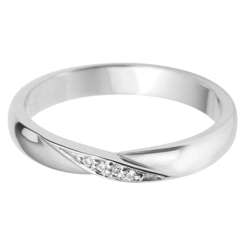 Diamond Set Wedding Band Ring