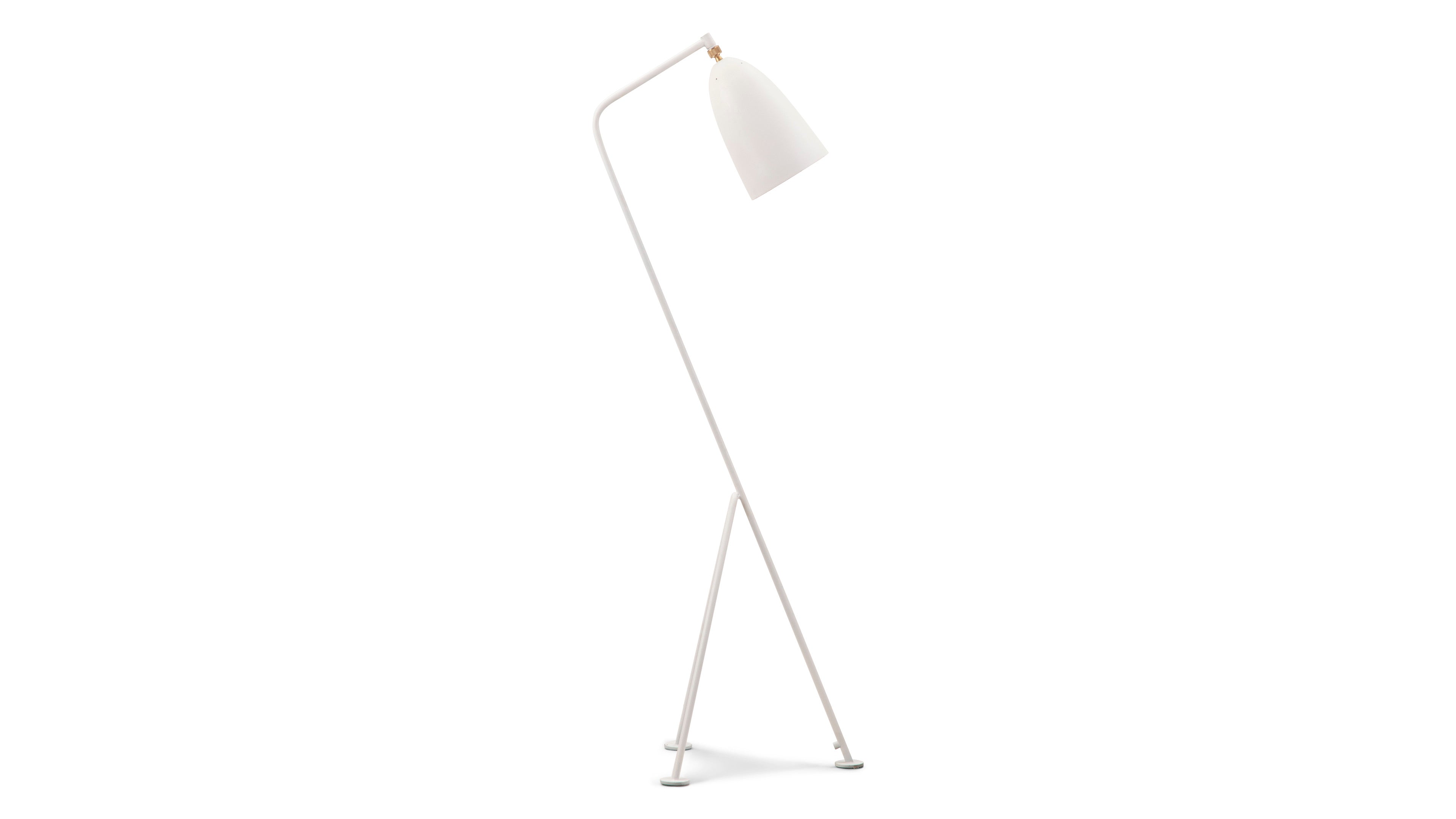 Grasshopper Floor Lamp - White - Greta Grossman