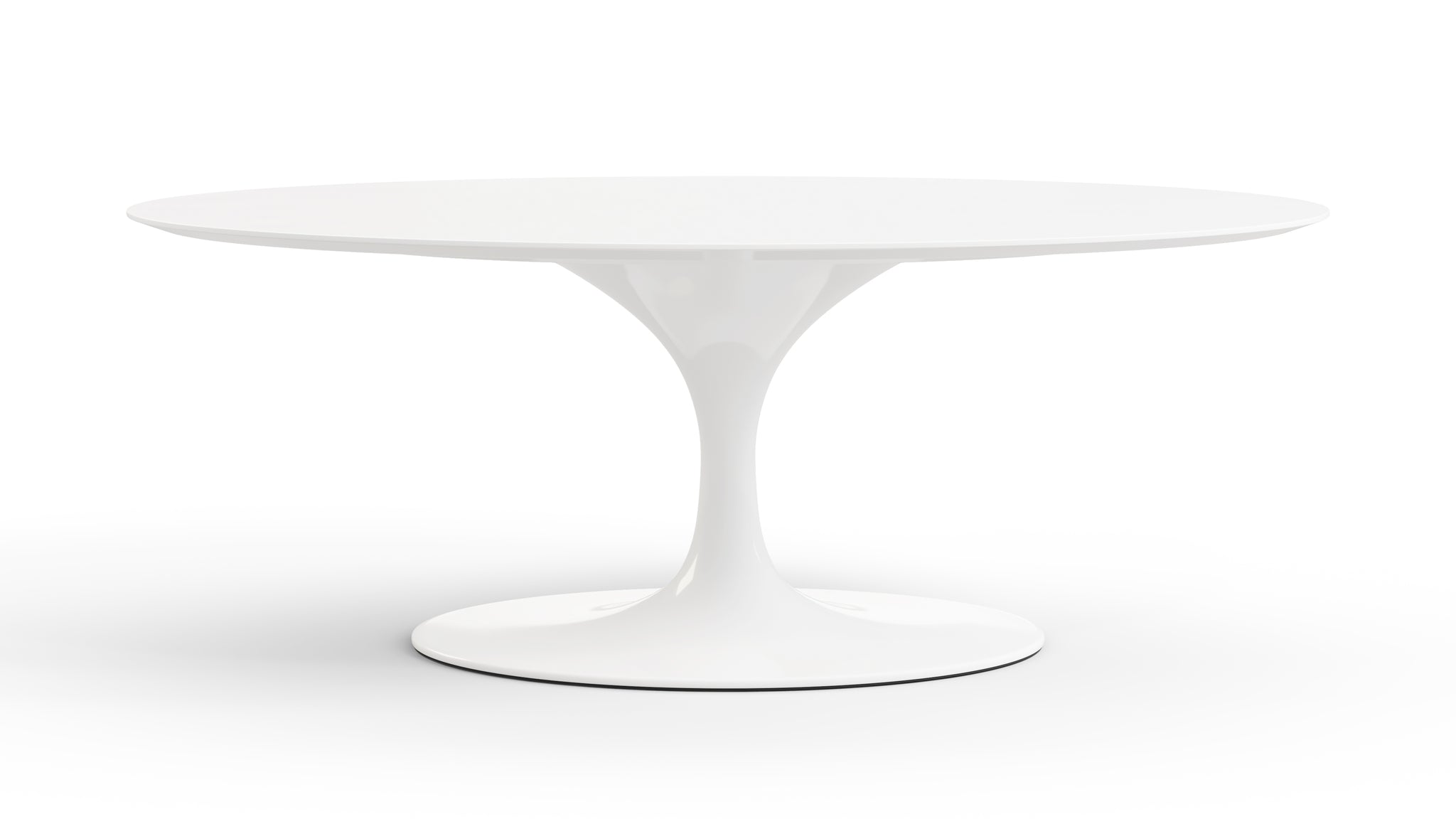 Tulip Coffee Table Oval Tulip Coffee Table White Lacquer Eero Saarinen Designer Replica Interior Icons