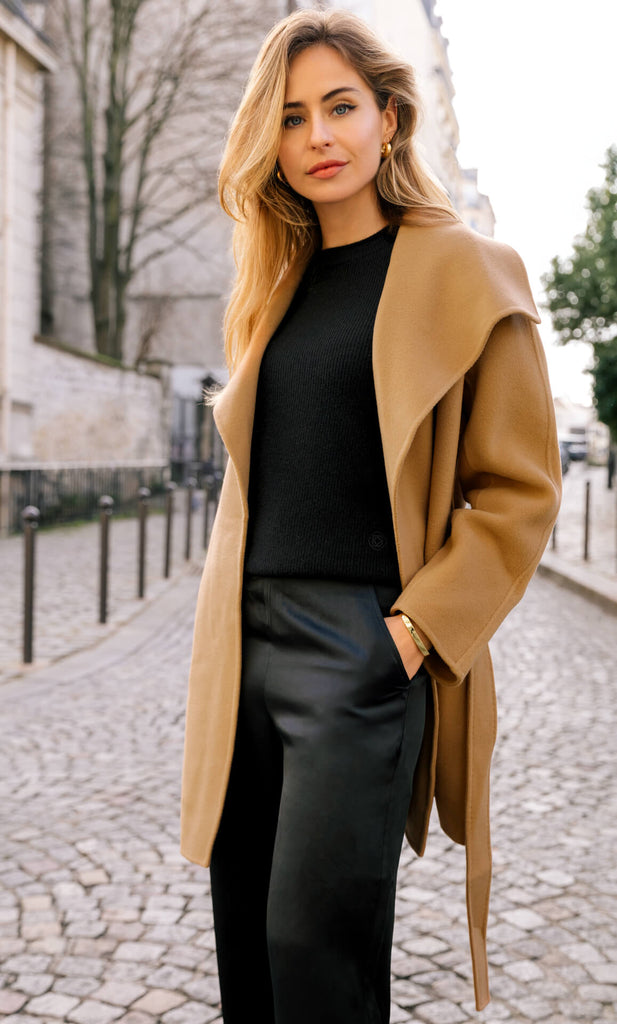 Alba Cashmere Coat - Natural Camel