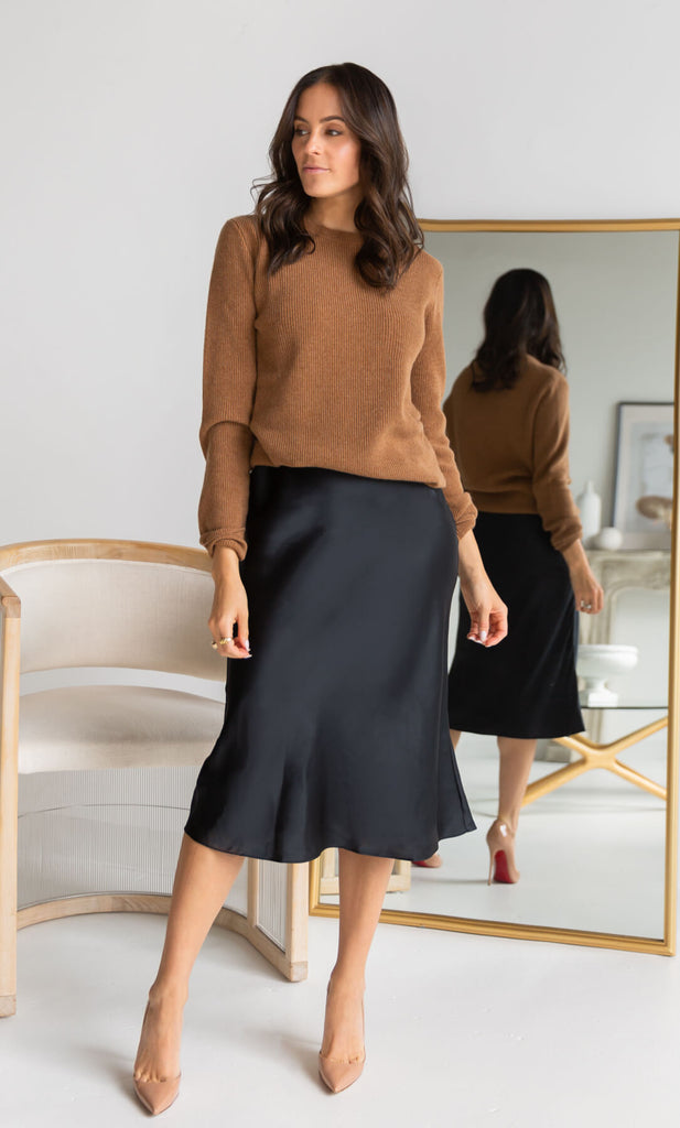 Camilla Cashmere Sweater - Camel Brown