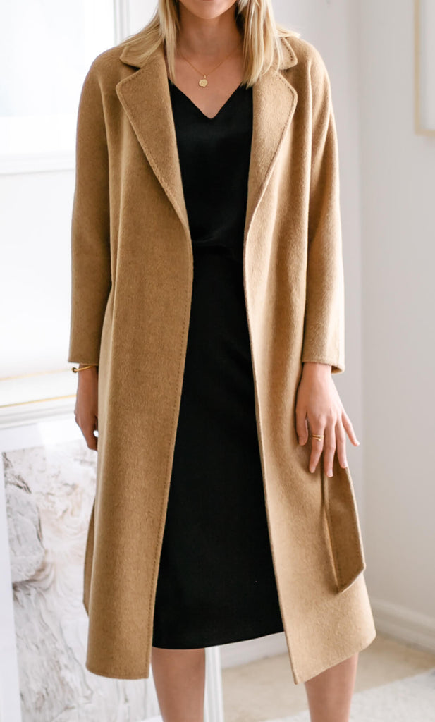 Marcella Camel Hair Coat - Natural Camel