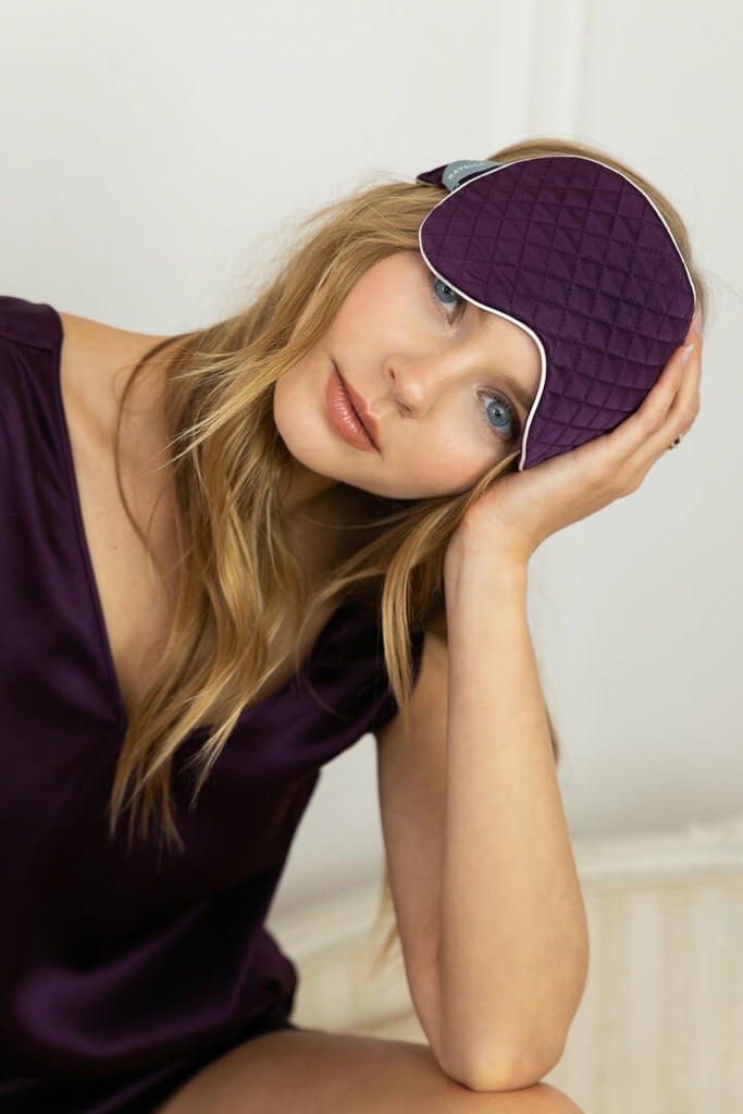 Rêve Silk Sleep Eye Mask - Mulberry Purple