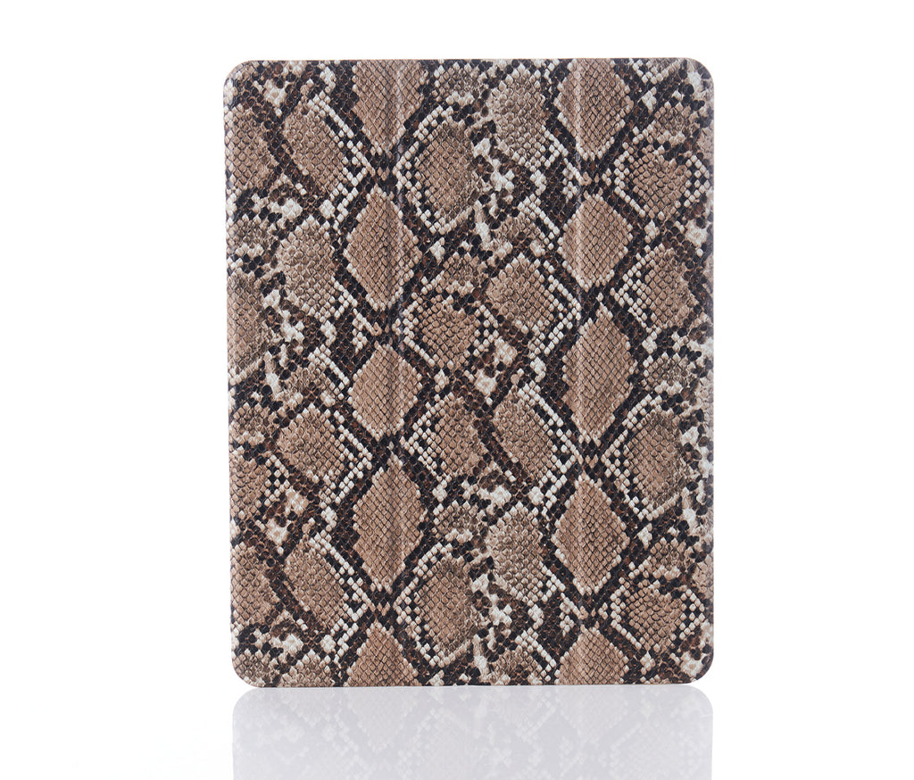 Brown Snakeskin iPad Case, iPad Pro 11” 2nd or 3rd or 4th Gen - Chic Geeks