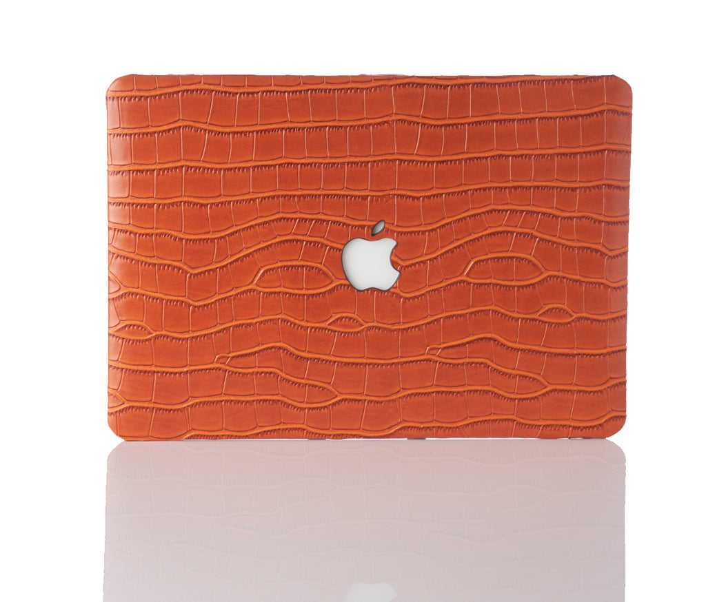 Chic Geeks Faux Snakeskin MacBook Case - Brown Snake Skin