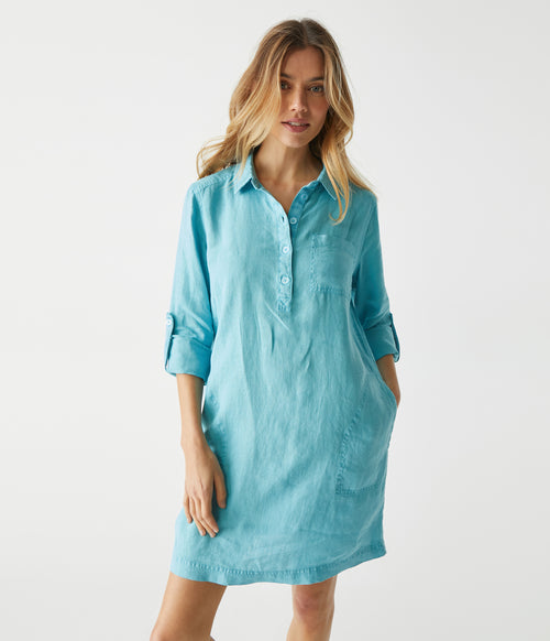 Eleanor Linen Shirt Dress