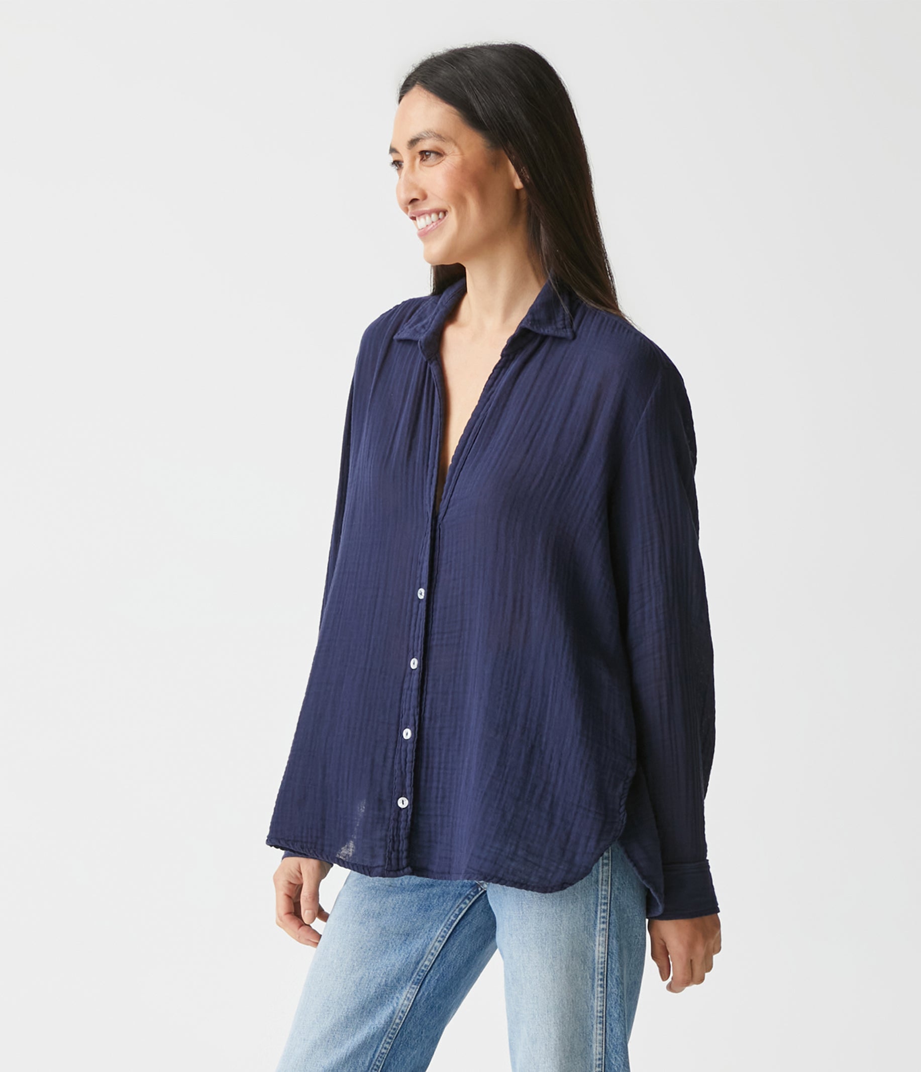 Leo Gauze Button Down Shirt