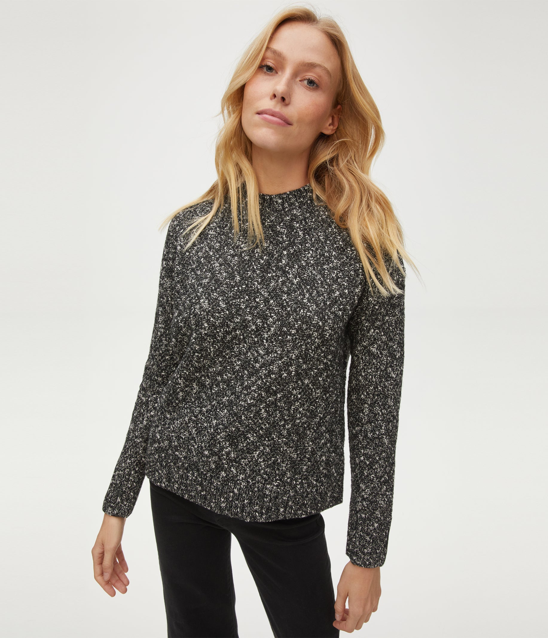 MICHAEL STARS PEARL SHIMMER SWEATER