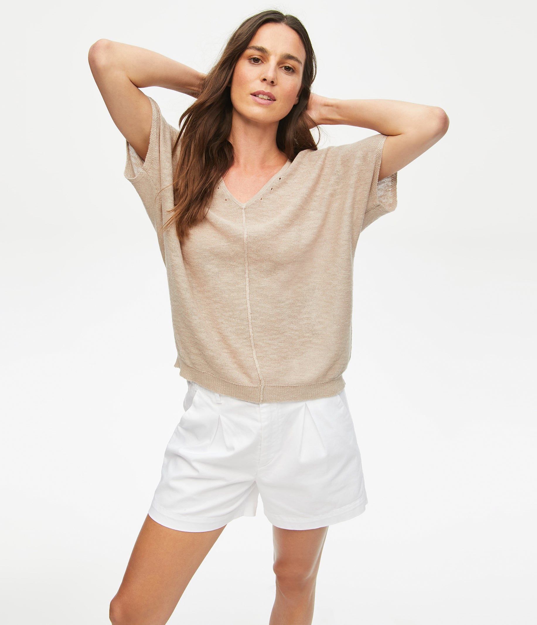 MICHAEL STARS NINA LIGHTWEIGHT KNIT TOP