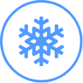 Snowflake icon for cooling technology