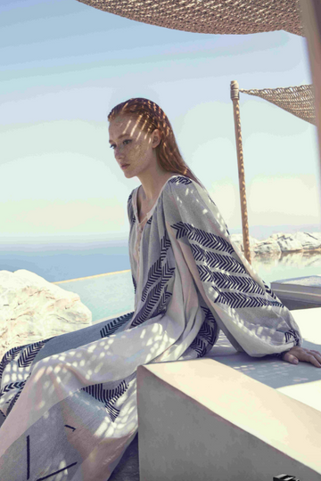 Emerson Fry, Francina Caftan- Solstice Indigo – Snapdragon Designs