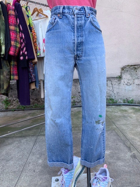 Vintage Levi's 501 Distressed Jean Made in USA | ShopRelove