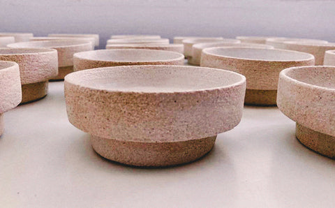 THETA Two Piece Handmade Ceramic Soap Dish