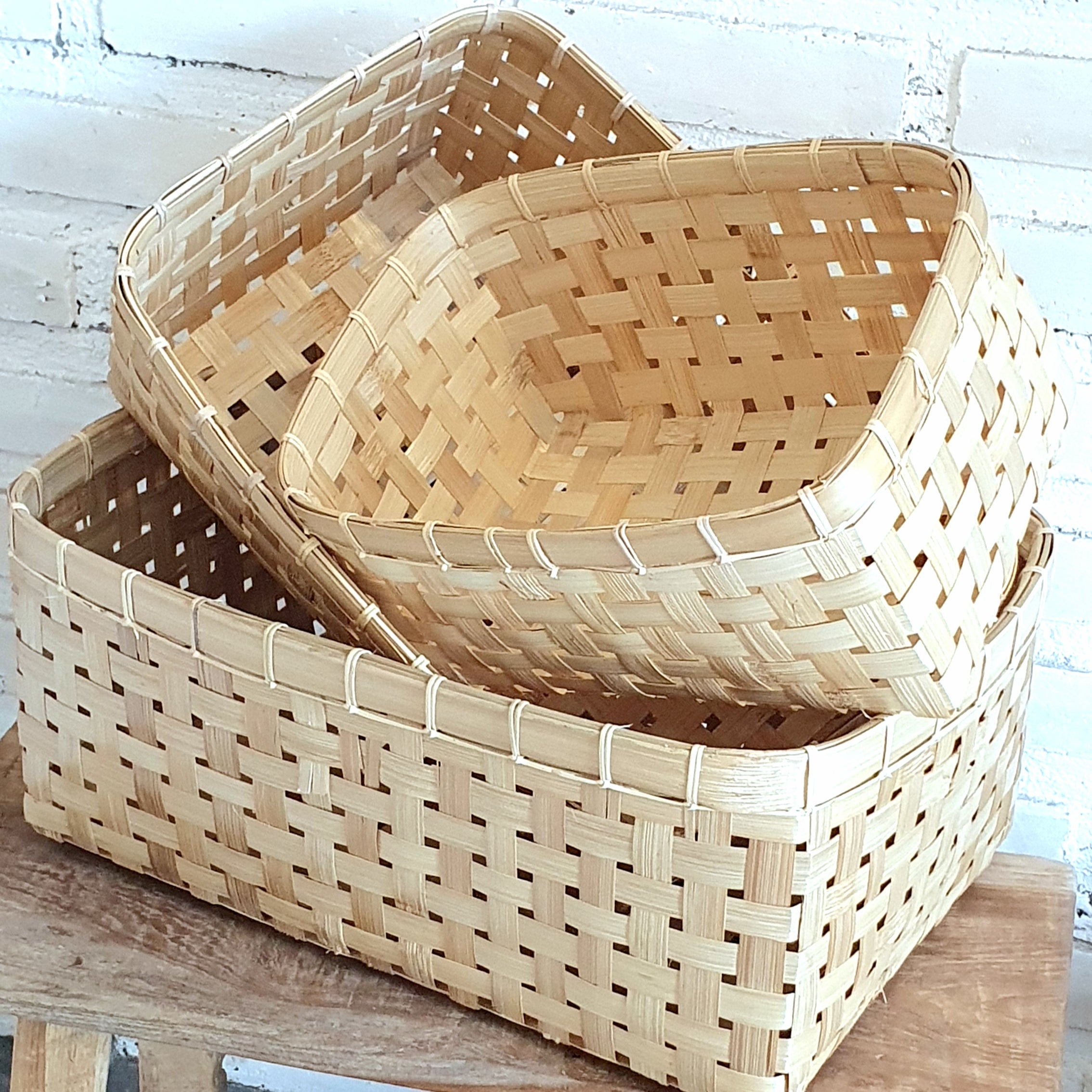 Rectangle Natural Color Bamboo Basket Set - Canggu  Co product image