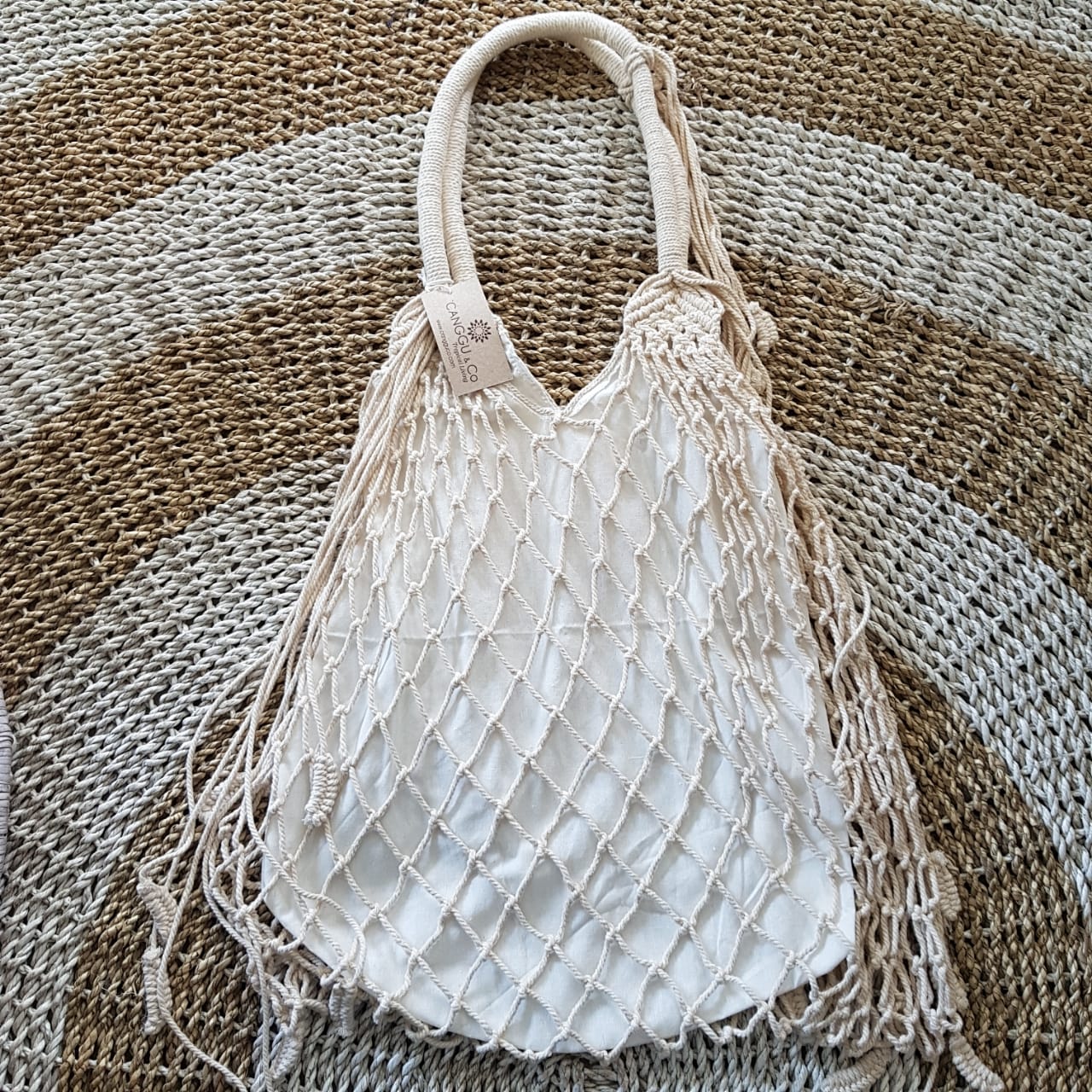 macrame hobo bag