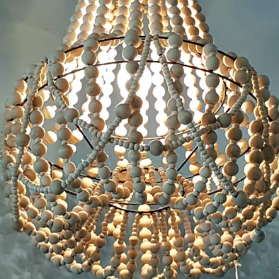 beaded ceiling light shade