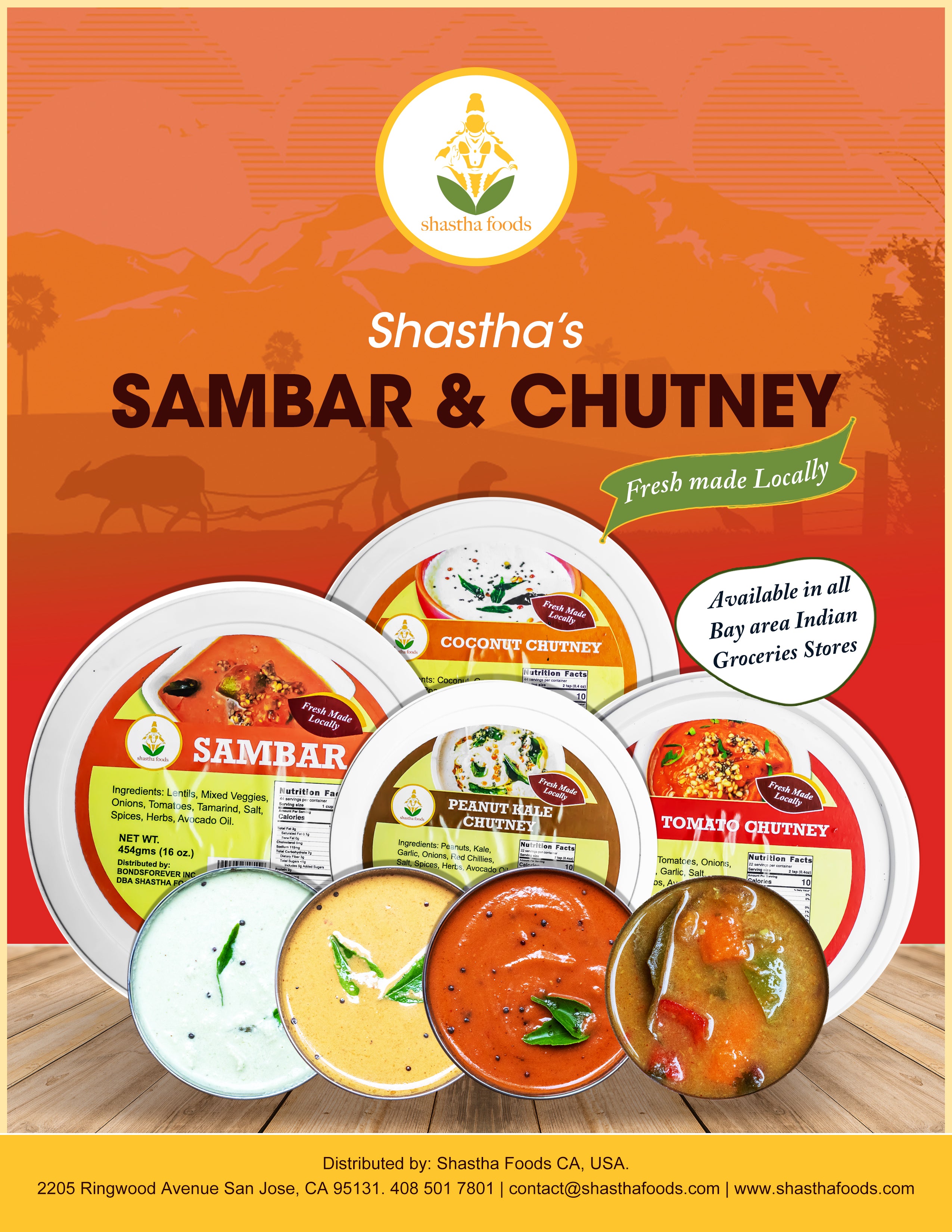 Fresh Made Sambar & Chutney | shasthaonline.com